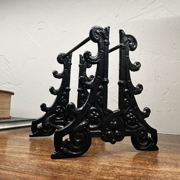 Vintage Cast Iron Victorian Quill Pen Pencil Stand Office Collectibles Rare Vtg - Picture 1 of 12